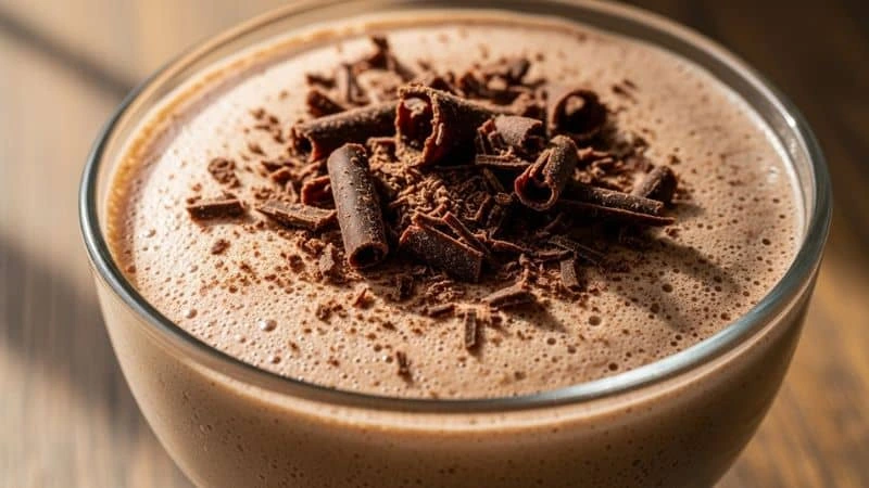 mousse de chocolate simples com poucos ingredientes