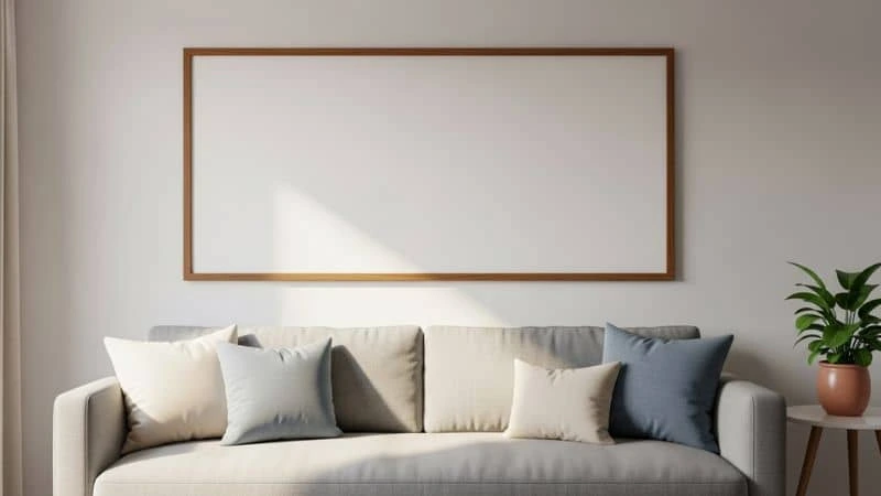 tamanho ideal de quadro para sala