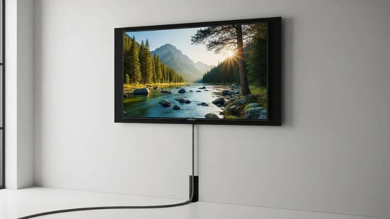 painel de madeira para esconder fios sem quebrar parede