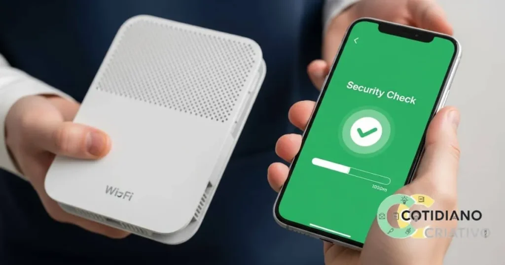 Configuração de rede segura e isolada para dispositivos de automação residencial via aplicativo de smartphone.