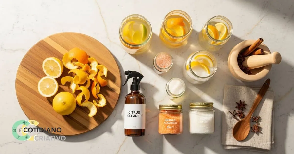 Alquimia Moderna: cascas de frutas reaproveitamento para limpadores e especiarias caseiras
