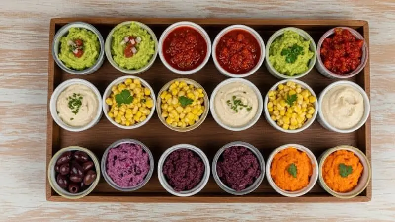 combinações de alimentos saudáveis em porções práticas e coloridas