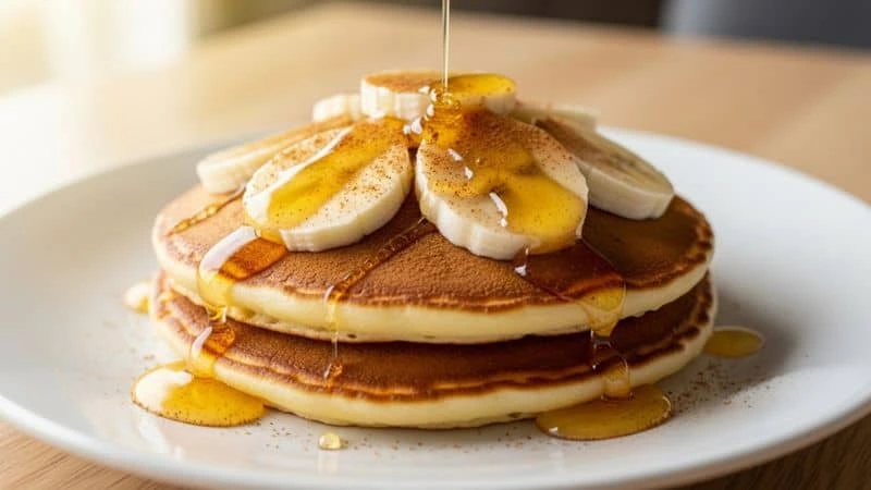 Panqueca doce barata de banana e aveia — sobremesa fácil para economizar