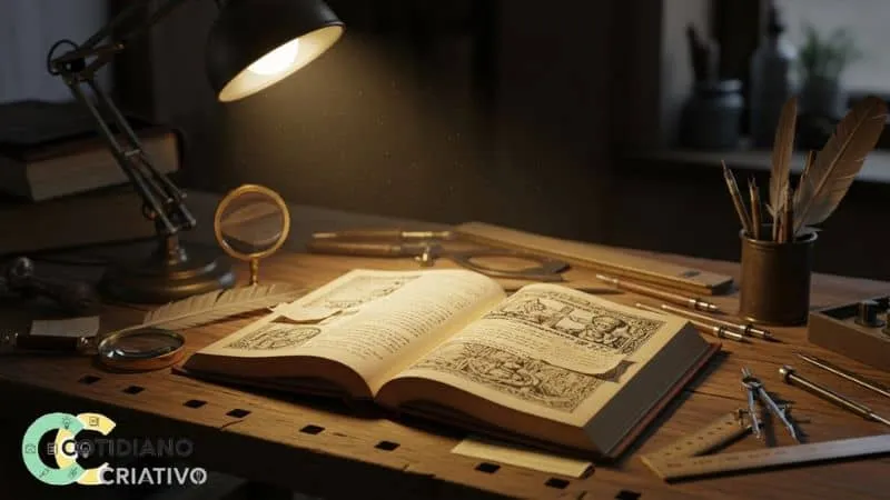 livro aberto em mesa organizada para incentivar leitura diária