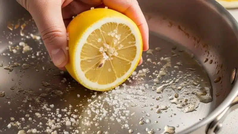 limão e sal para limpar panela truques com limão