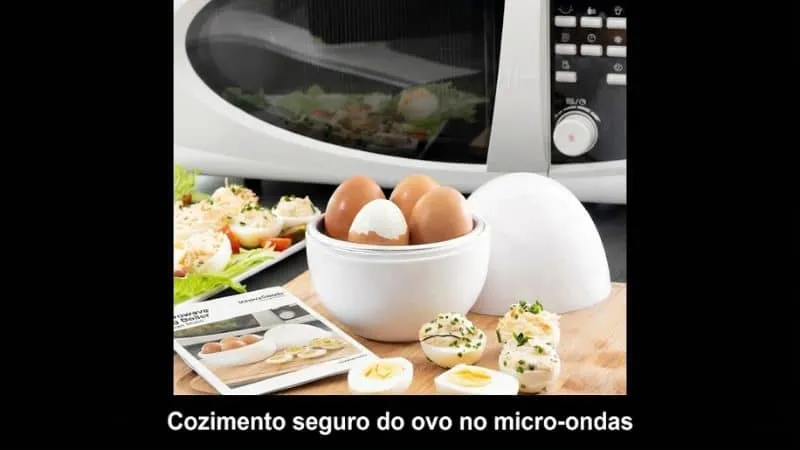 Cozimento seguro do ovo no micro-ondas