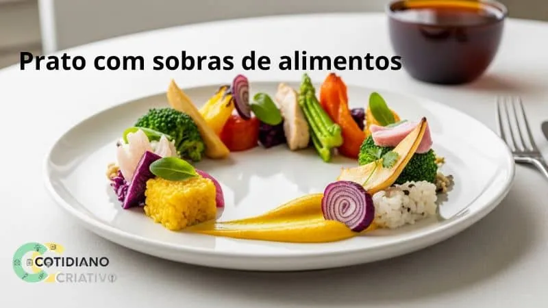 Receita criativa com sobras de alimentos